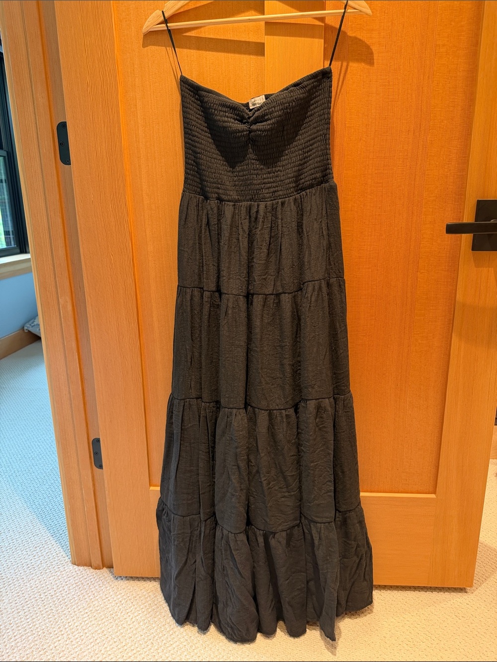 Talulah Size Large (runs small) Tiered Maxi Dress with Smocked Bodice